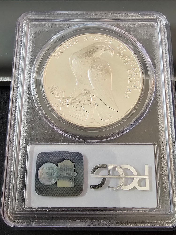 1984-D Olympic 90% Silver Commemorative, PCGS MS69 Toning