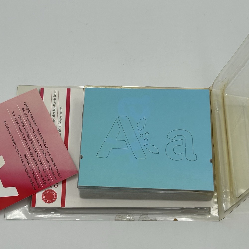 Martha Stewart Crafts ~ "Holly Alphabet Stencil Set" (2013) EUC