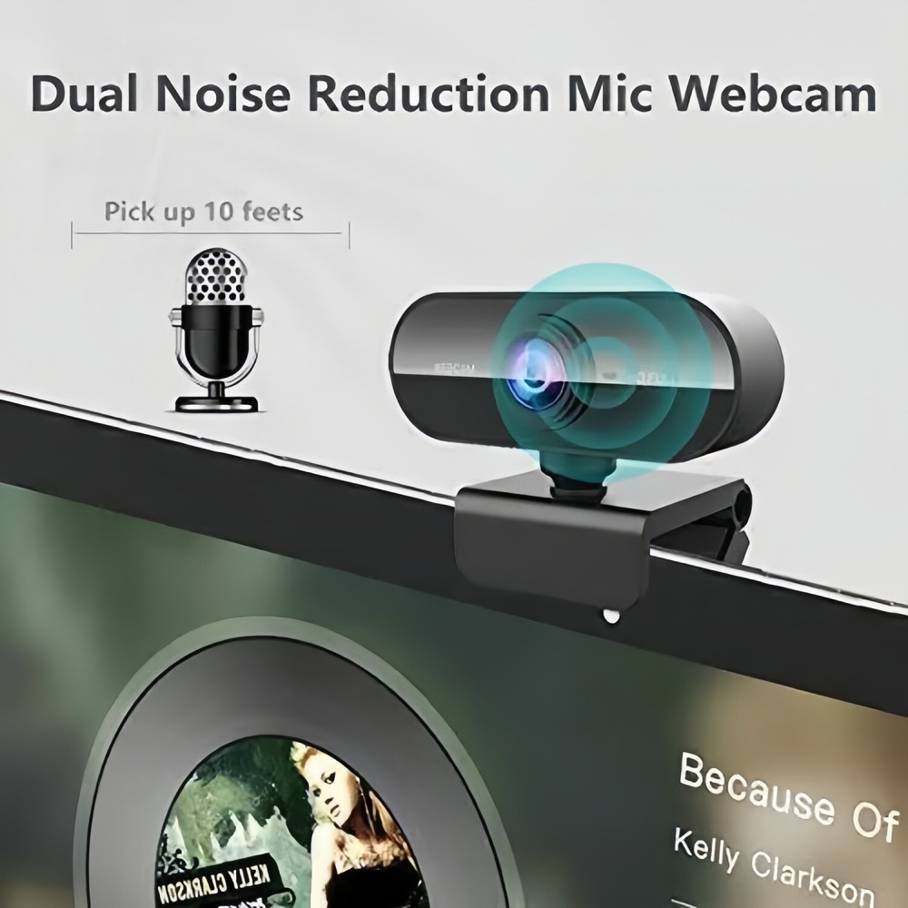 1080P Full HD USB Webcam for PC Desktop, Laptop Web Camera with Microphone