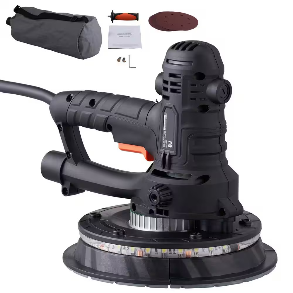 Drywall Sander 800W Electric Sander with 12 Sanding Discs, Variable Speed 1200-2