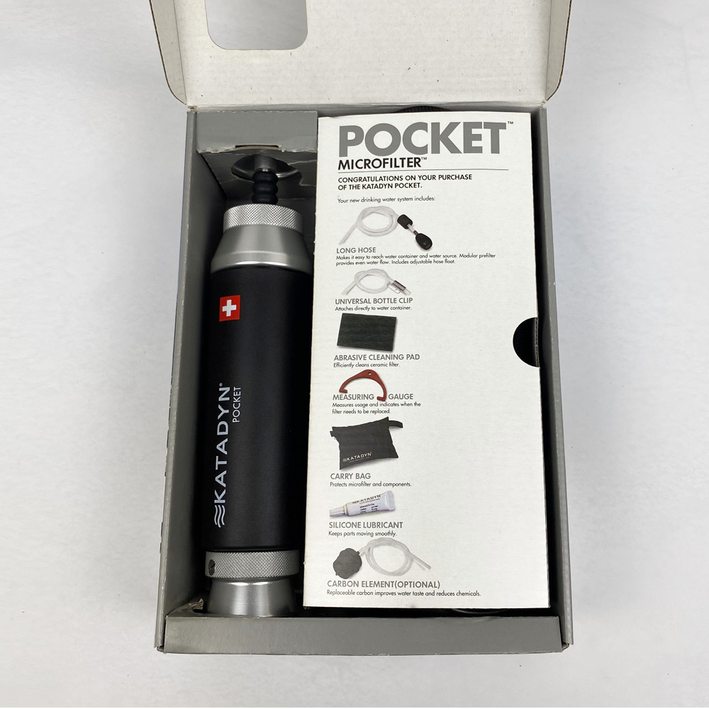 Katadyn Silver Embedded Ceramic Anti Microbial Pocket Water Filter 10k Gallons