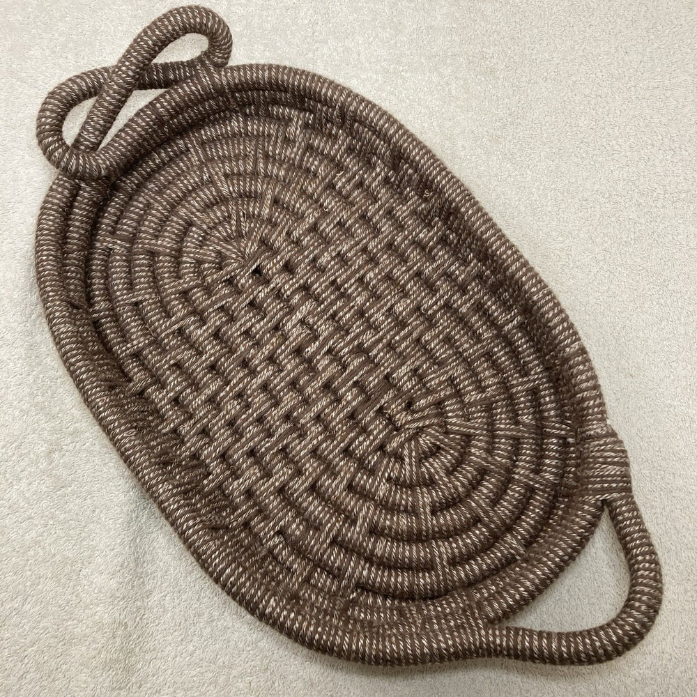 Handmade Coiled Oval Tray