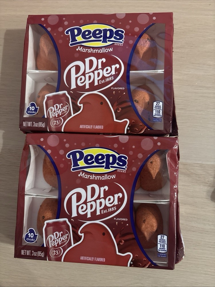 Peeps, Dr Pepper flavor marshmallow Easter Candy Fresh 2Pack