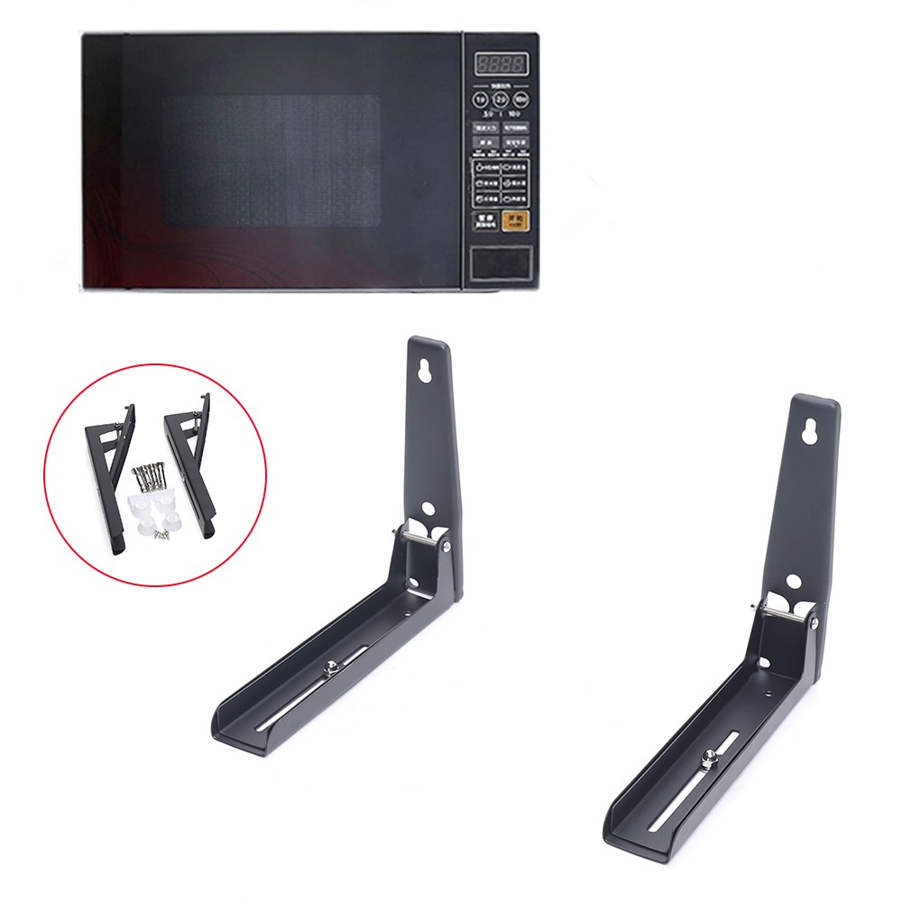 Heavy Duty Microwave Bracket Wall Mounted Rack Stainless Steel Shelf Adjustable