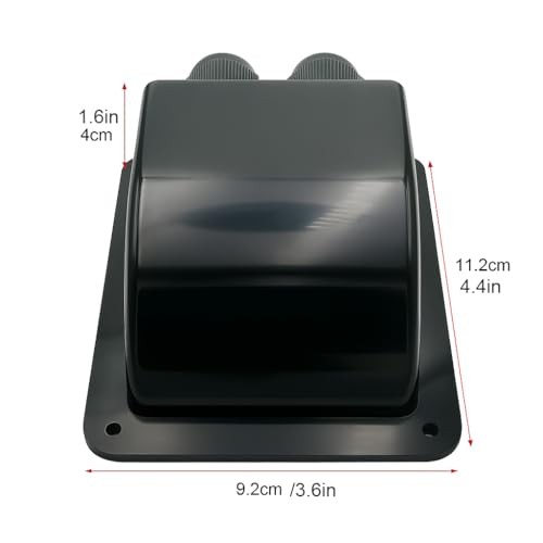 Black Waterproof Solar Cable Entry Gland, Double Cable Entry black-Double Cable