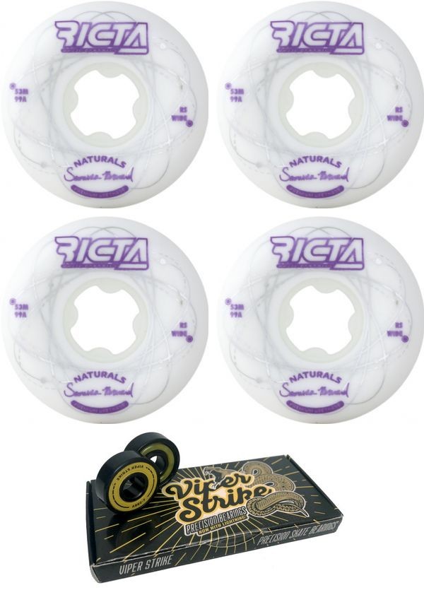 Ricta Wheels Orbital Skateboard Wheels - 53mm 99a + bearings