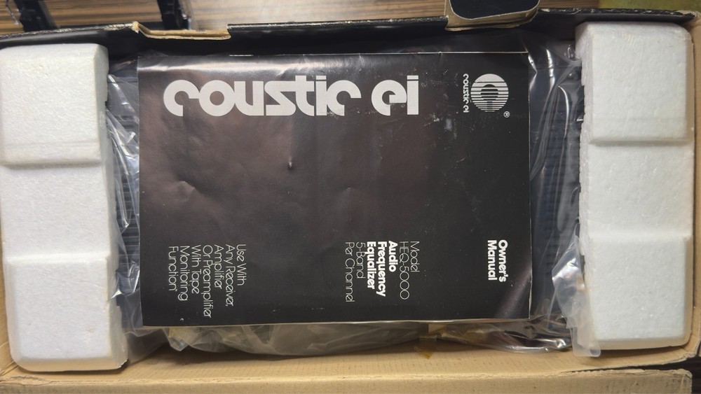 Coustic HEQ-5000 Audio Frequency Equalizer - very lightly used