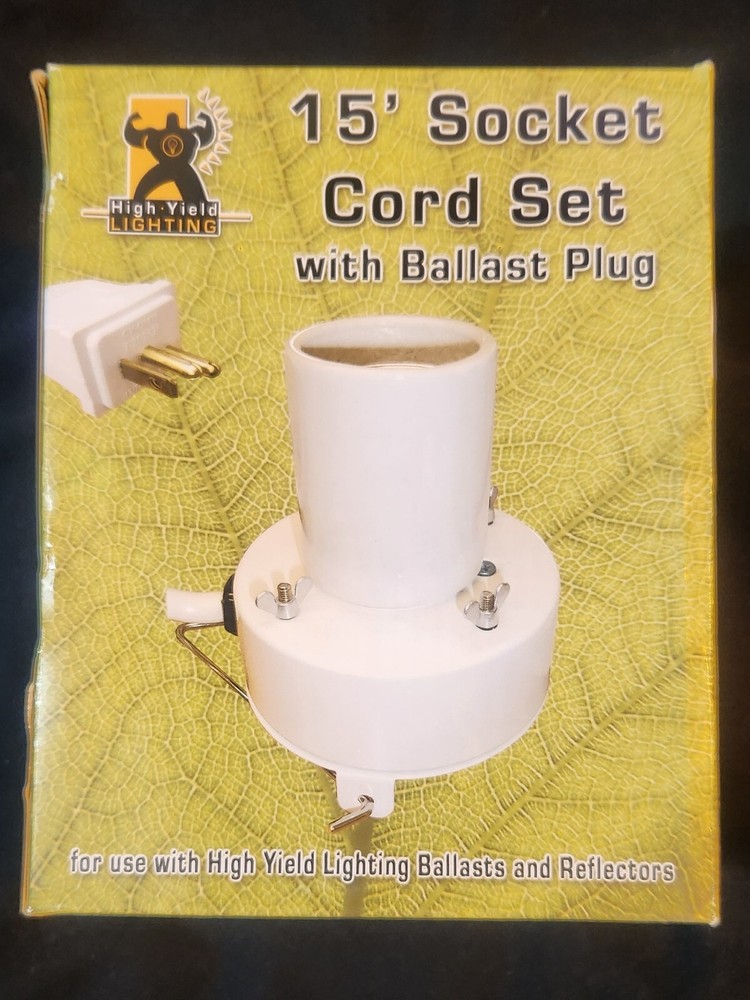 15' E39 Mogul Socket/Cord Set With Ballast Plug