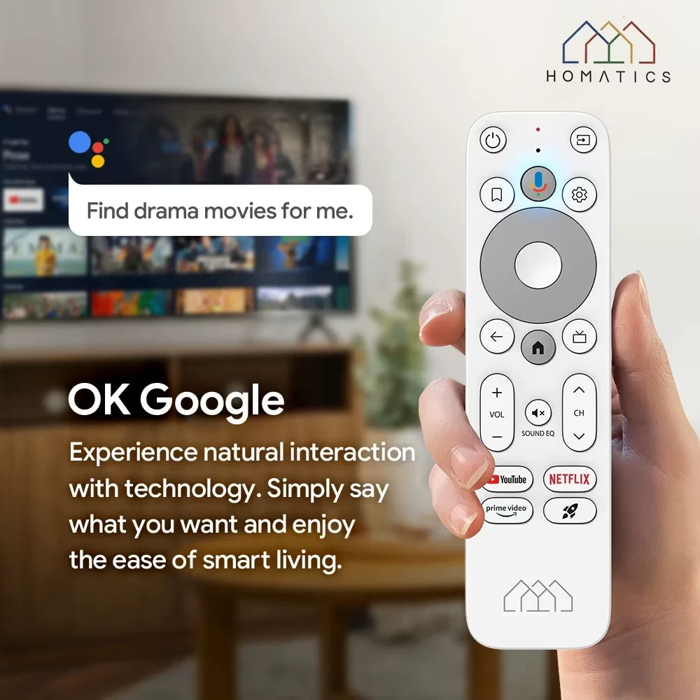 HOMATICS Box R 4K Plus Android TV 14 Google Certified Netflix 4K Streaming