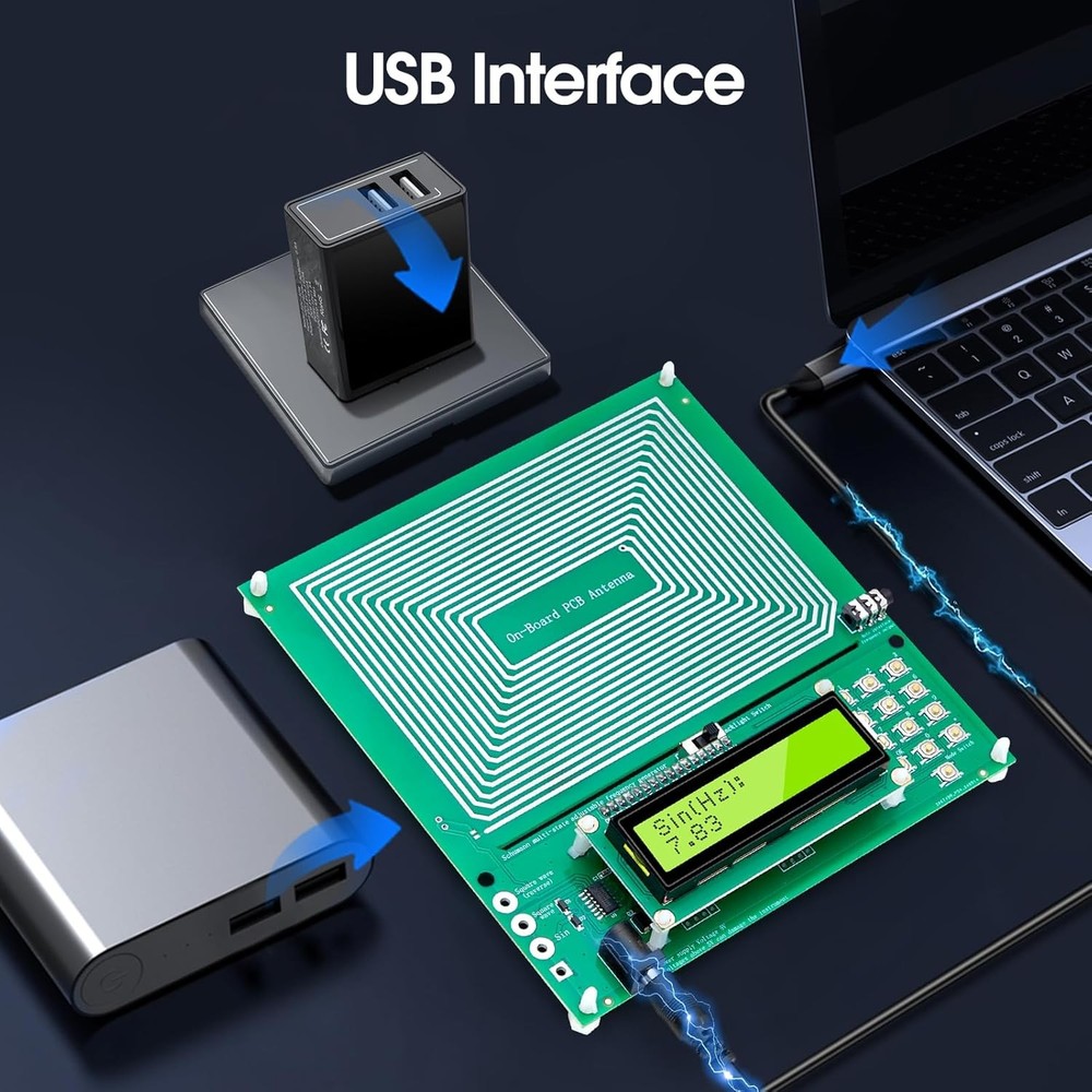 Adjustable Schumann Resonance Generator, Healing Frequency Device, 7.83Hz Freque