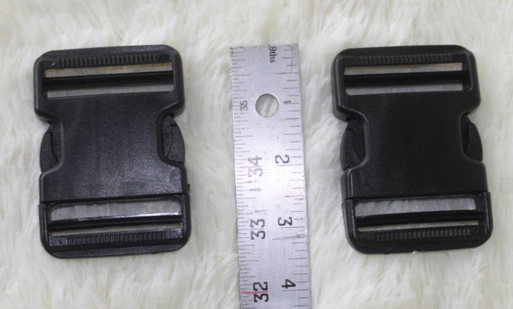 Side Release Buckles Heavy Duty Plastic Backpack & other belts 2 sets