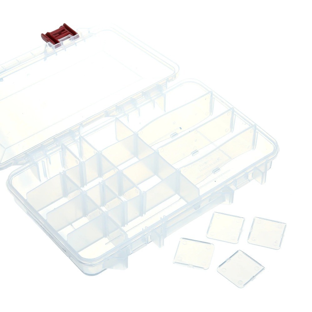 Medium Pro-Latch Organizer for Storage and Display with Adjustable Compartments