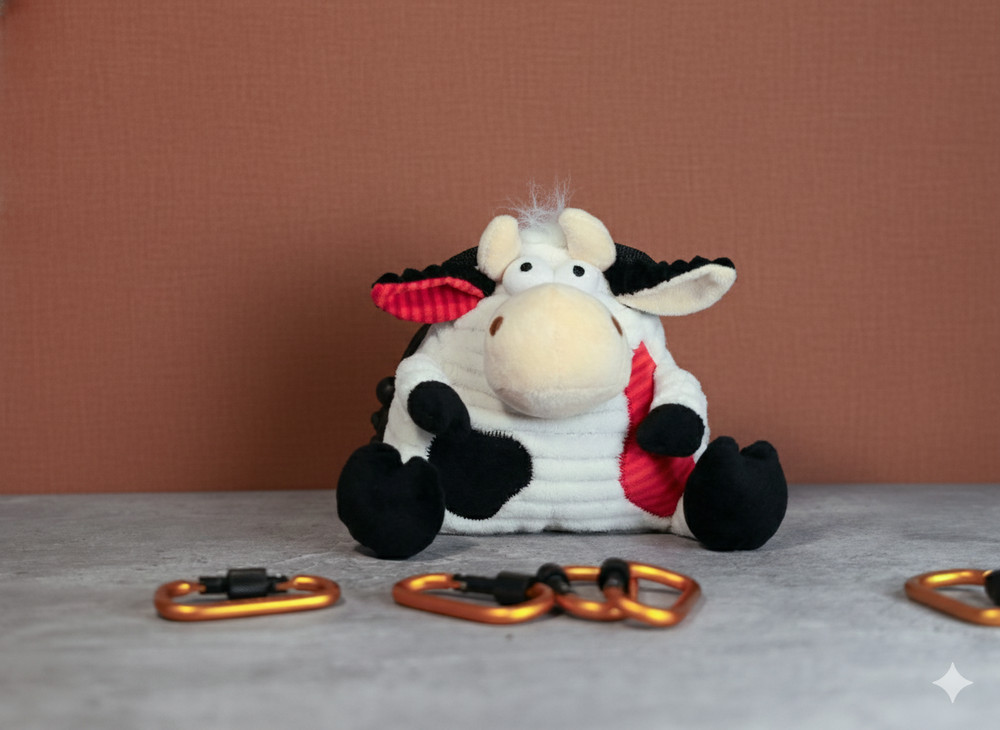 Cow Chalk Bag | Handmade Plush Moo Bag