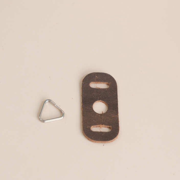 Handmade Cowhide Protector Cover Pad Lug Camera Straps Triangle Split Ring Hook