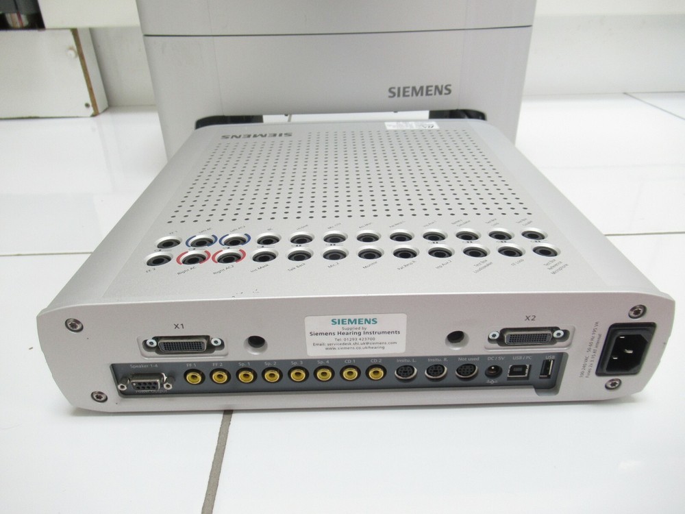 SIEMENS UNITY 2 AUDIOMETER AUDIOLOGY DIAGNOSTIC HEARING AID FITTING DOCK SYSTEM