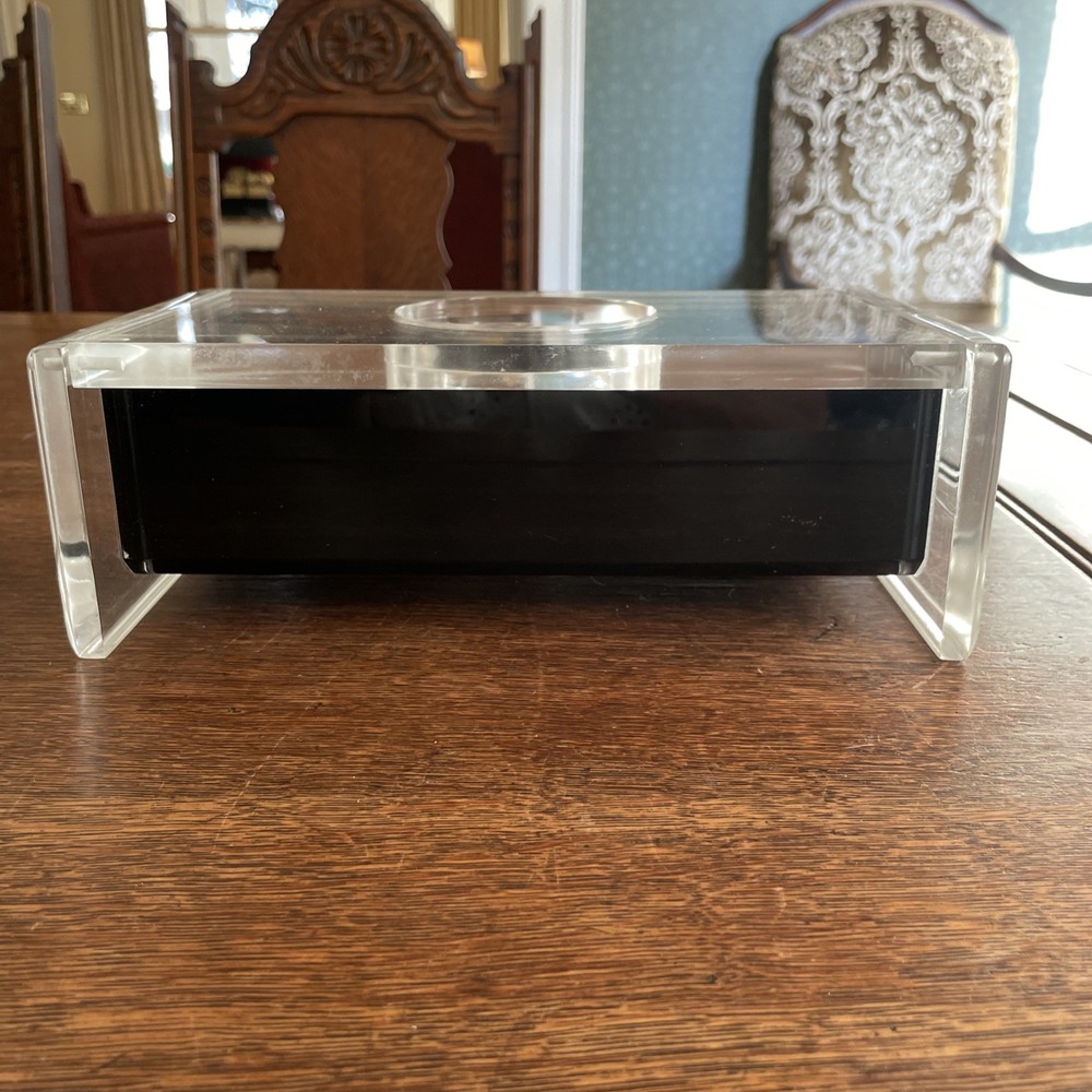 Vintage MCM Lucite Tissue Box