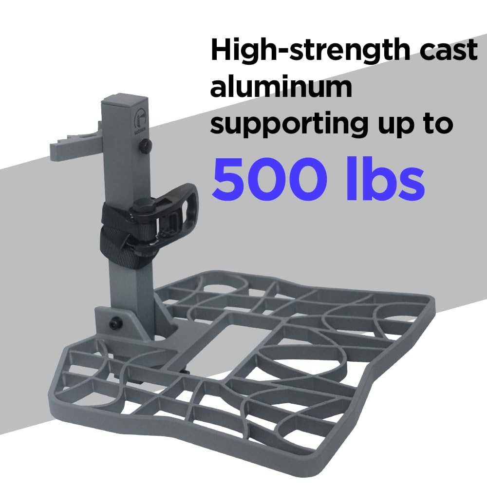 Aluminum Tree Saddle Platform Tree Saddle System Platform for Hunting (Dark G...