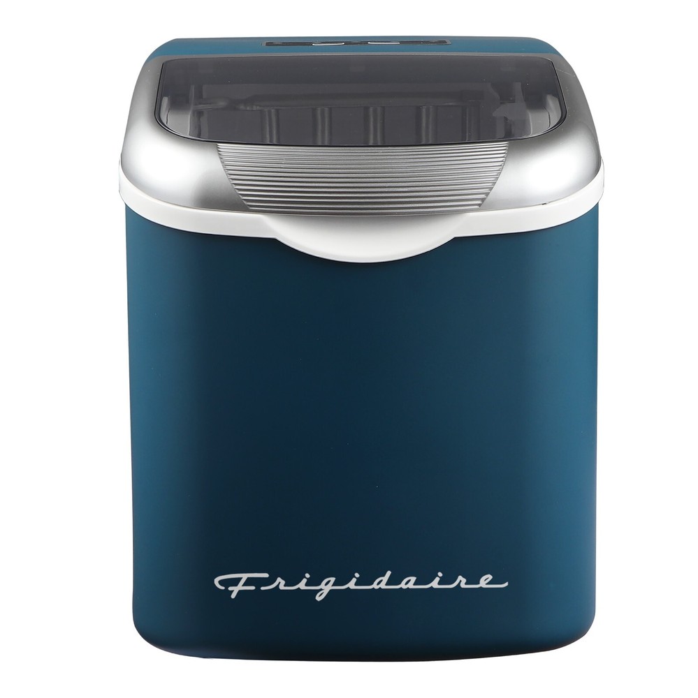 Frigidaire, 26 Lbs. Retro Countertop Ice Maker, Bullet Shaped Ice, Navy