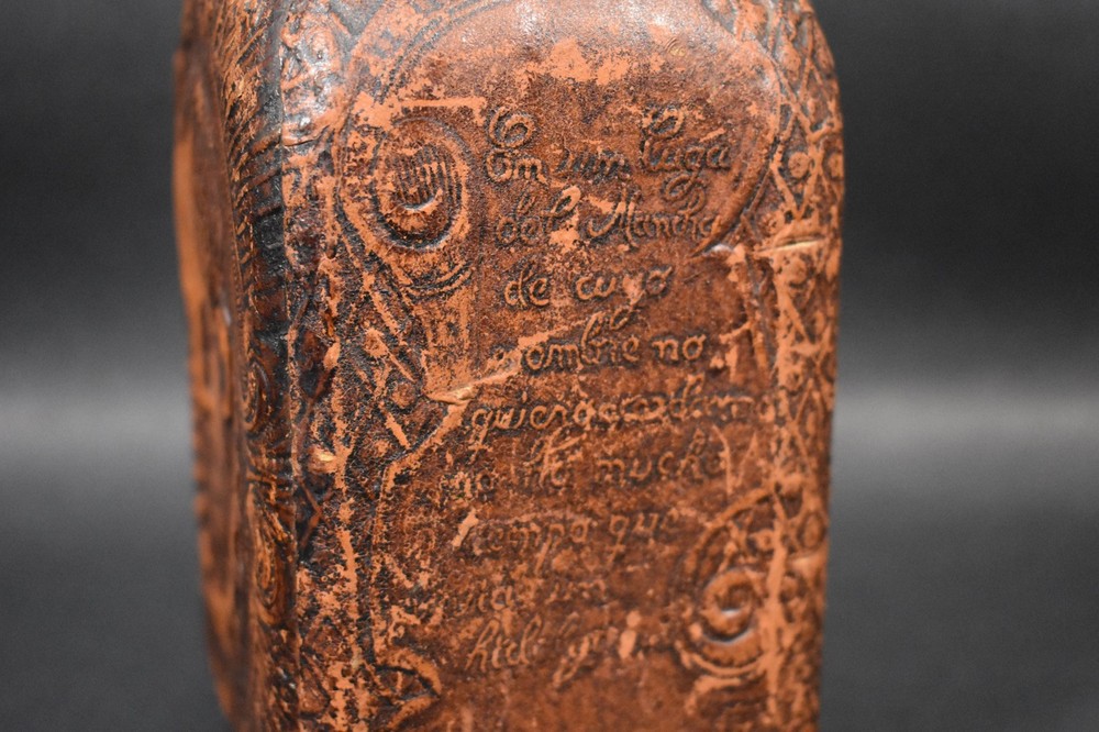 VINTAGE Hidalgo Leather Bound Bottle With Top