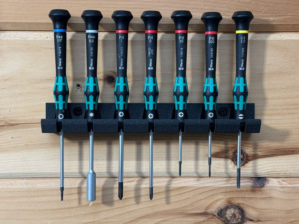 Wera Kraftform Micro Screwdrivder Rack Wall Holder - 6 - 10 pc Rack