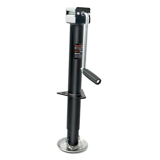 5000 lbs A-Frame Trailer Jack – Side Wind Jack with 15" Vertical Travel,