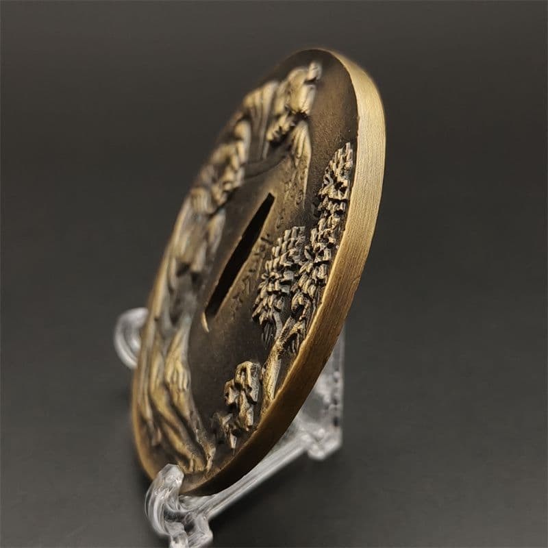 GK66 Tsuba Alloy Modern Handcrafted Samurai Sword Guard Authentic Genuine