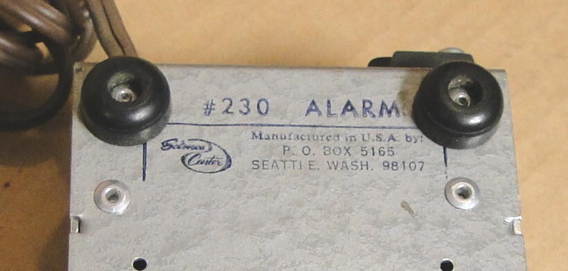 Vintage Science Center #230 Alarm