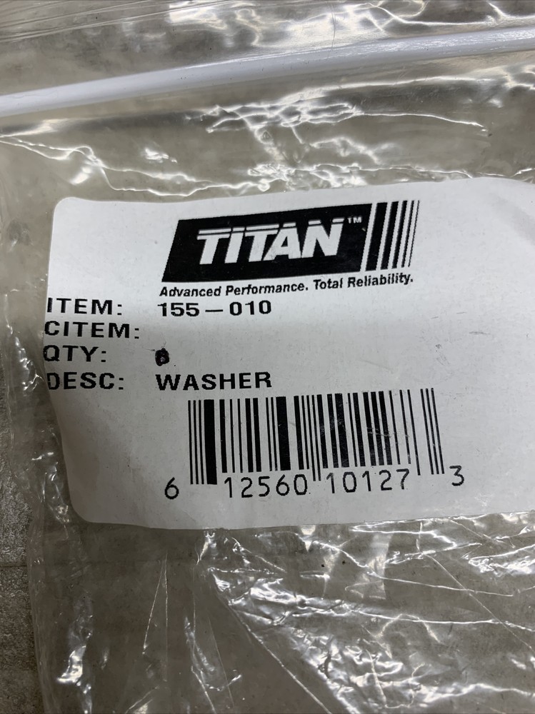 Genuine OEM TITAN 155-010 Washer, New