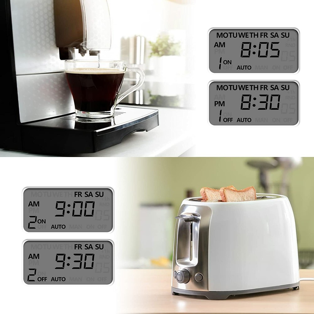 BN-LINK Digital Timer Outlet, 7 Day Heavy Duty Programmable Timer