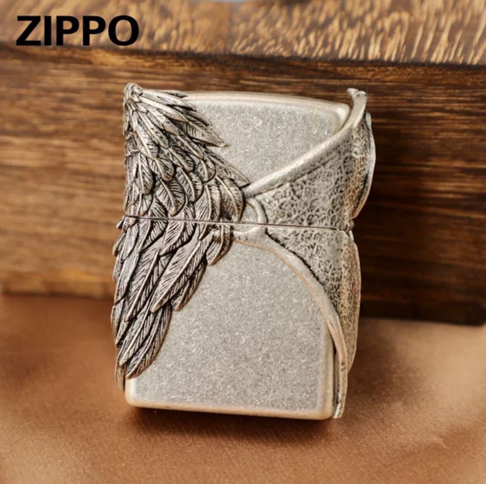 New Zippo oil Lighter silver with box