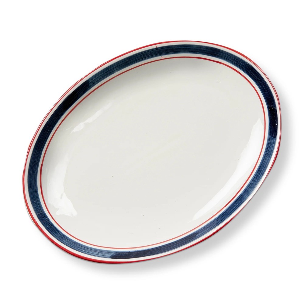 TAG Oval Platter, Summer Stripe (G20890)