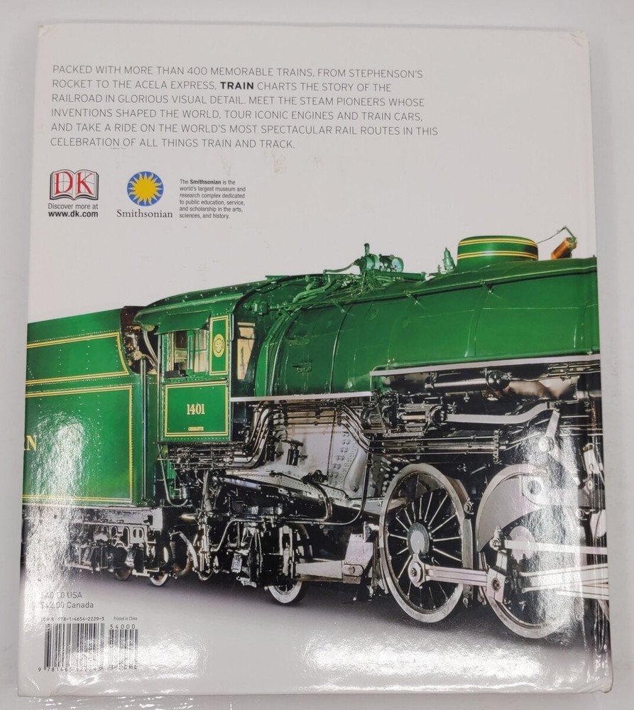 Train: The Definitive Visual History Hardcover Book By DK