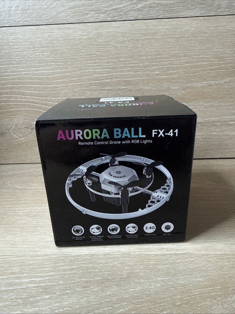 Aurora Ball FX-41 Remote Control Drone with RGB Lights *OPEN BOX**