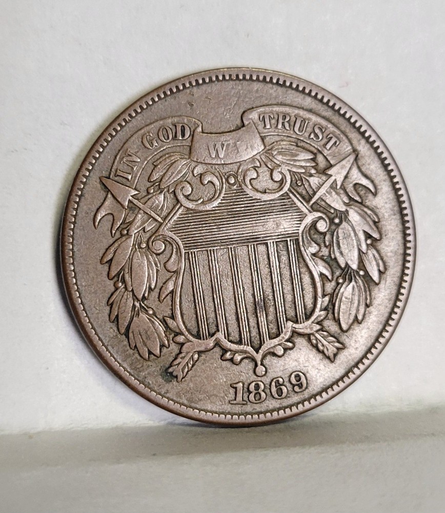 1869 Two Cent Piece 2c Great Luster