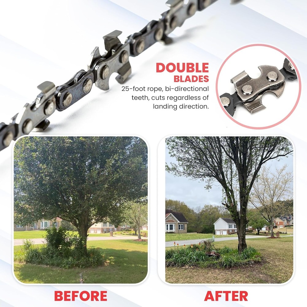Durable 55" Pocket Chainsaw Kit with Ergonomic Handle - Ultimate Cutting Tool