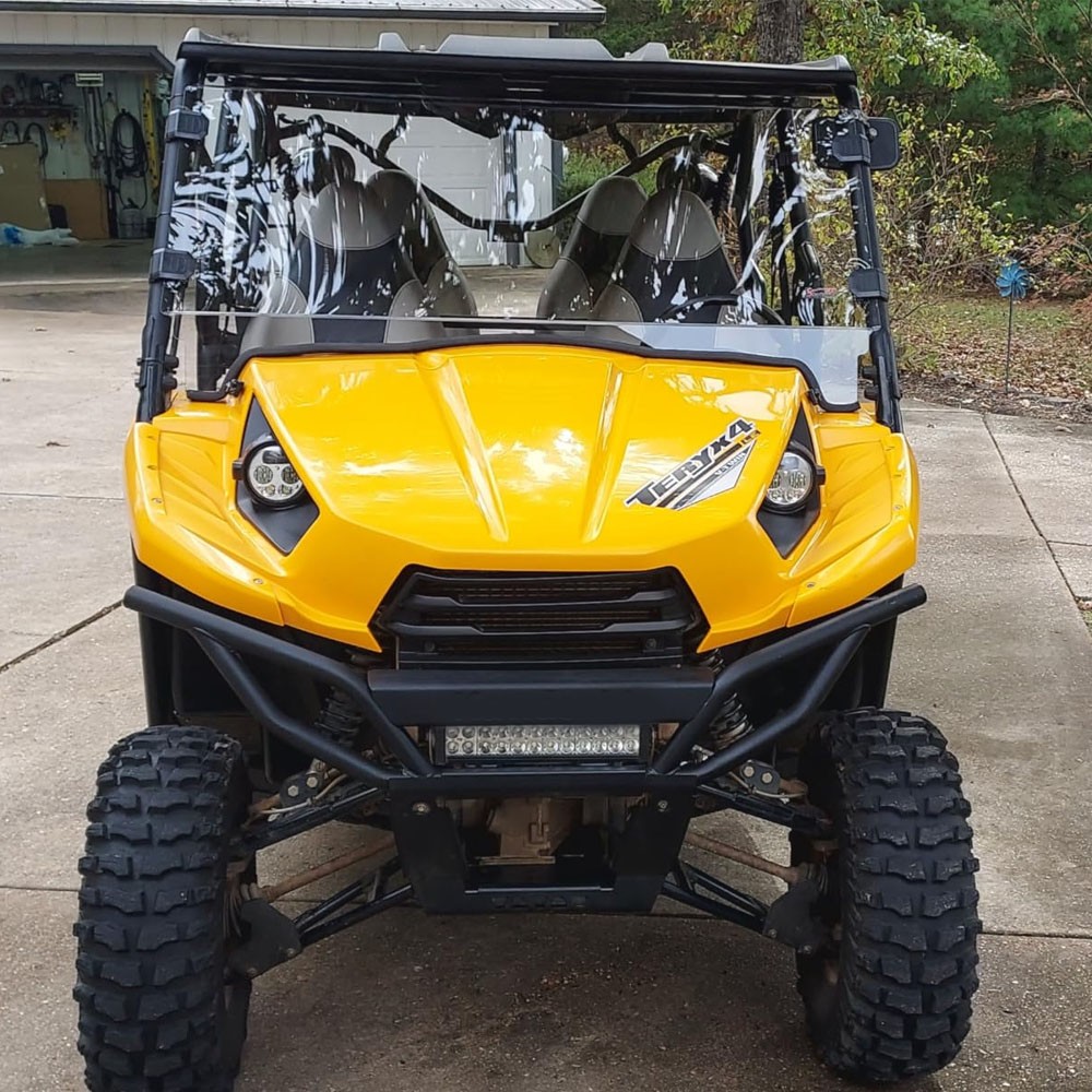 Front Windshield UTV Clear Window For 2012-2015 Kawasaki Teryx 4 750/800/4 800