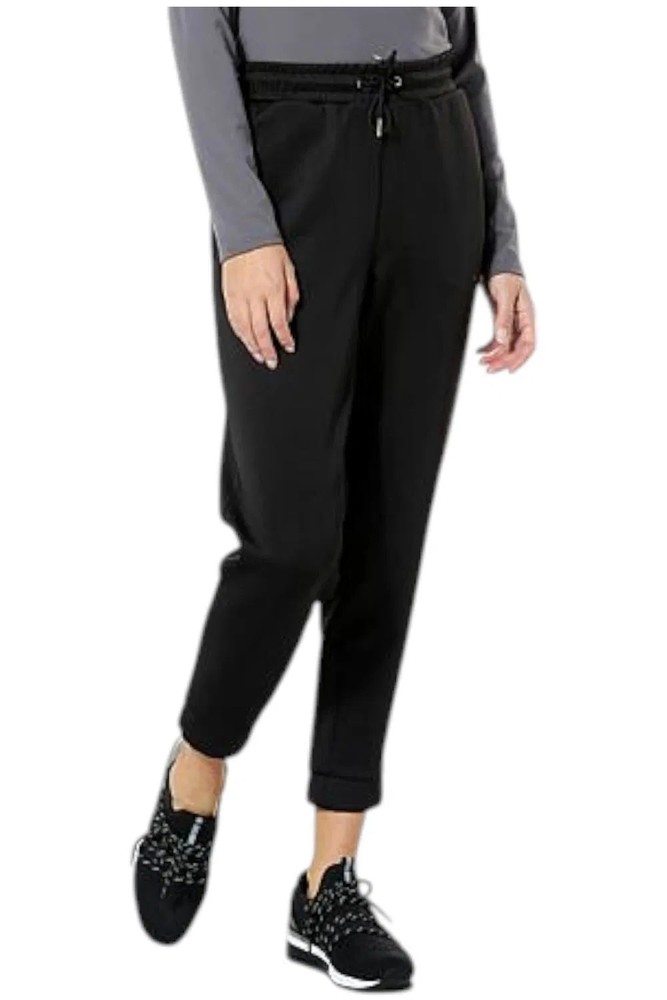 Joy Collection Women's Luxe Performance Scuba Chic Jogger Black