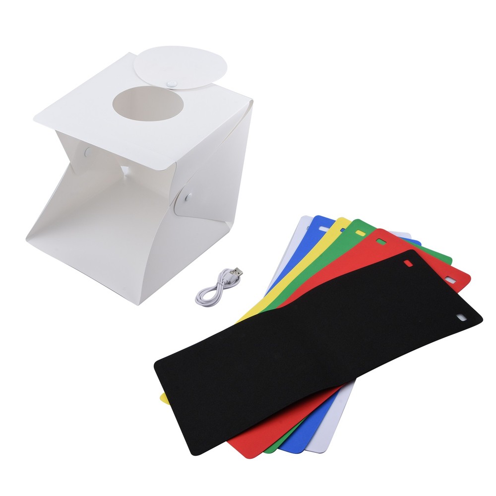 Foldable Portable Photo Mini Light Box Studio Tent Home Photography LED Lights