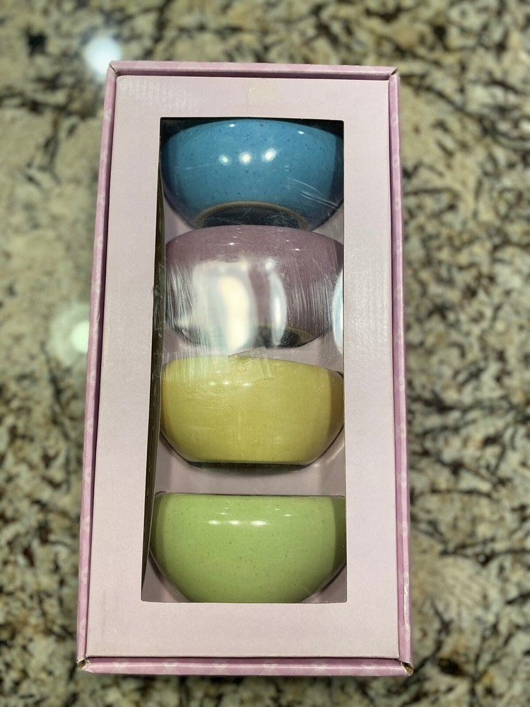 Williams Sonoma Easter Egg Shaped Candy Dishes Microwave Proof NIB