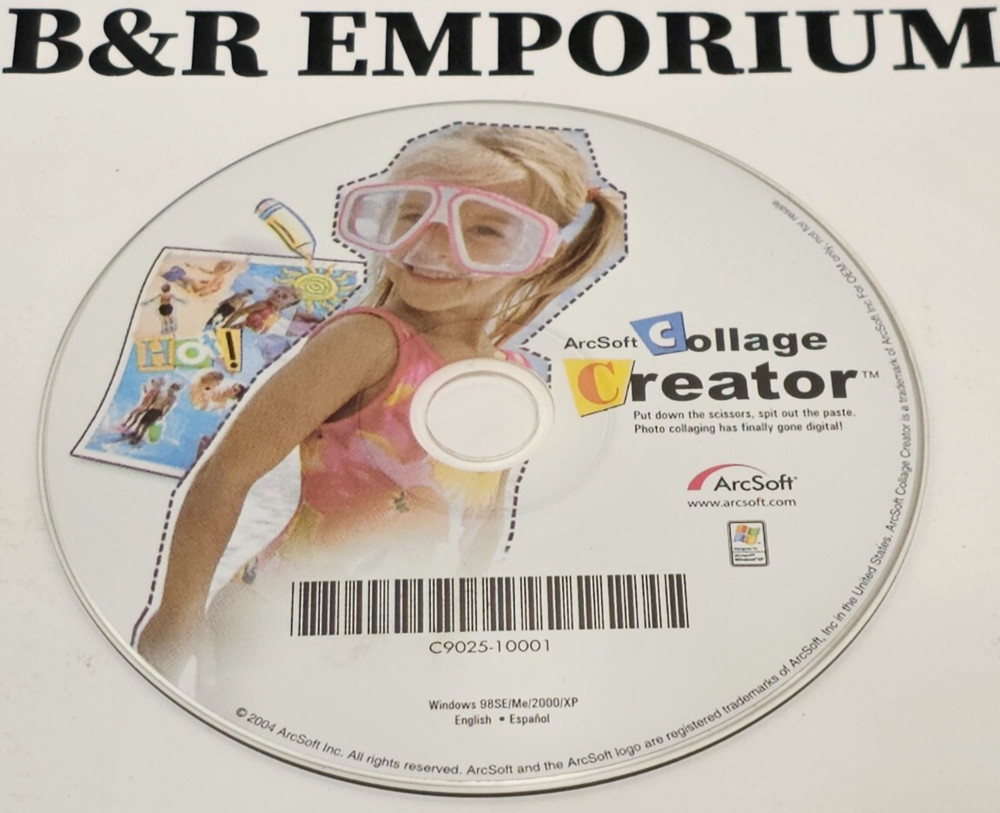 ArcSoft Collage Creator - (2004 ArcSoft Inc.) - Used CD-ROM
