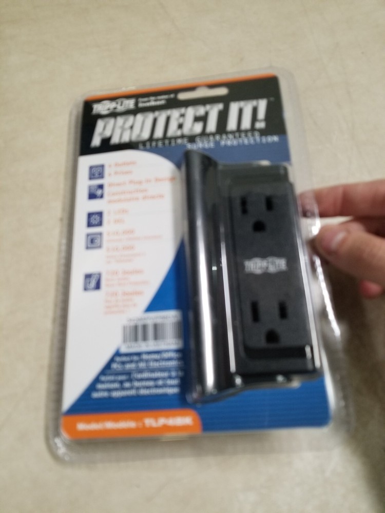Tripp Lite Protect It! Direct Wall Mount/Plug-In Surge Suppressor, 4 Outlets