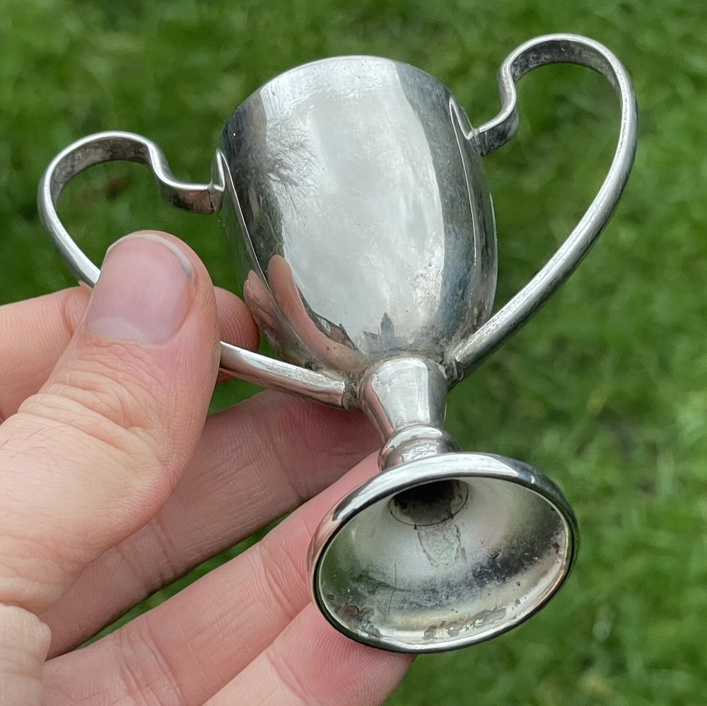 Antique Silver Plated Award Trophy