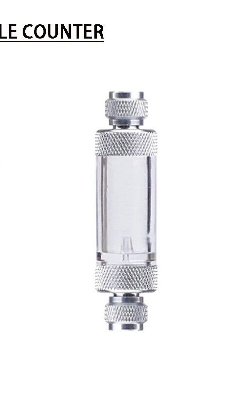 Aquarium Check Valve Regulator Diffuser Reactor Dual Head CO2 Bubble Counter