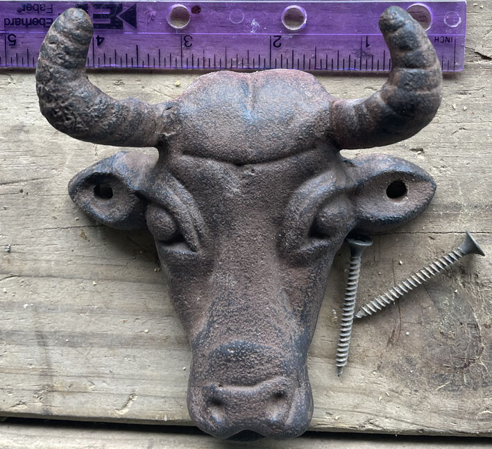 Bull Head Hook - Antique Reproduction
