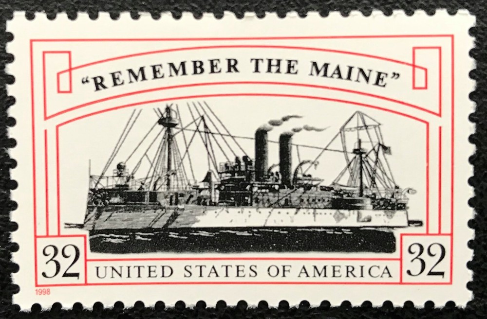 1998 Scott #3192 - 32¢ - REMEMBER THE MAINE - Single Mint NH
