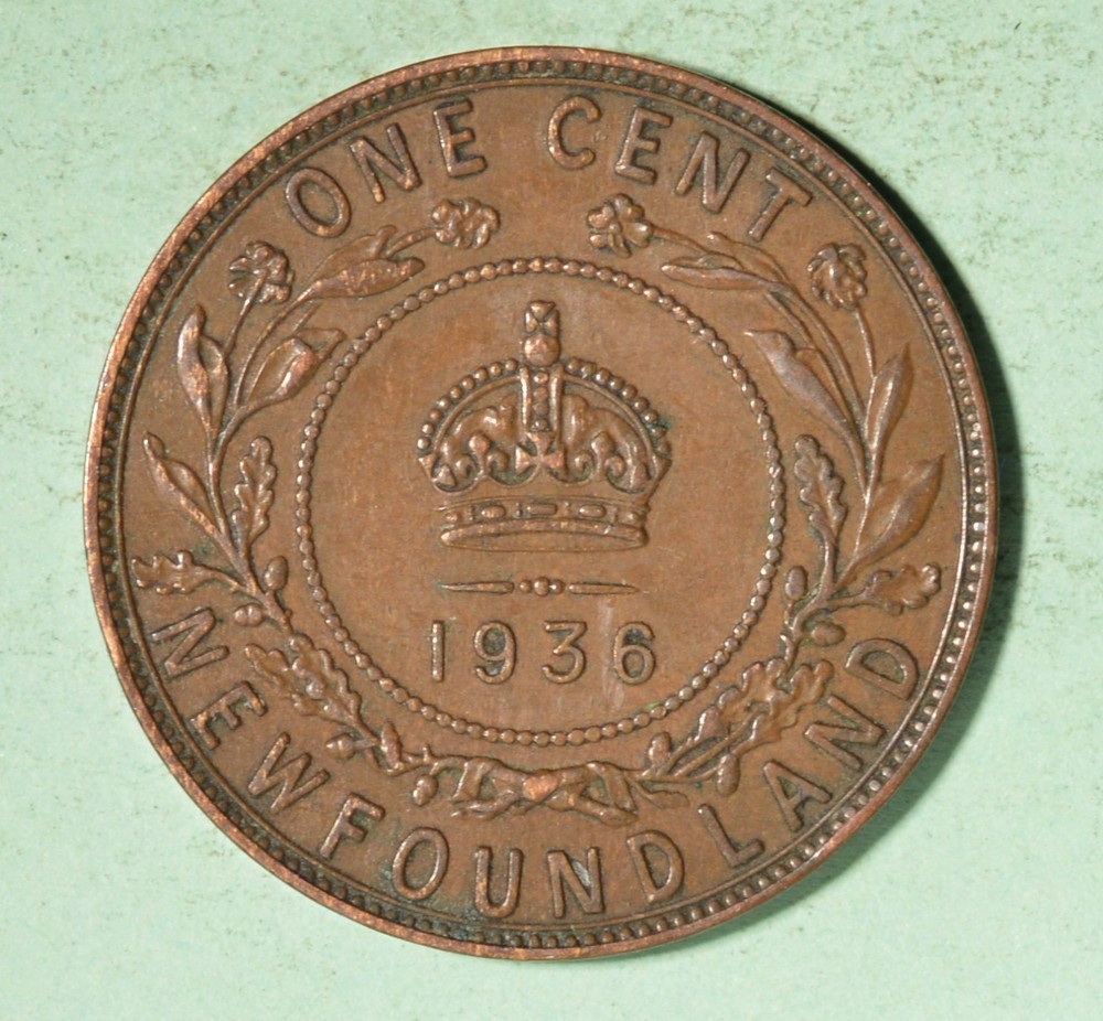 1936 - Newfoundland Large Cent - INV#D180