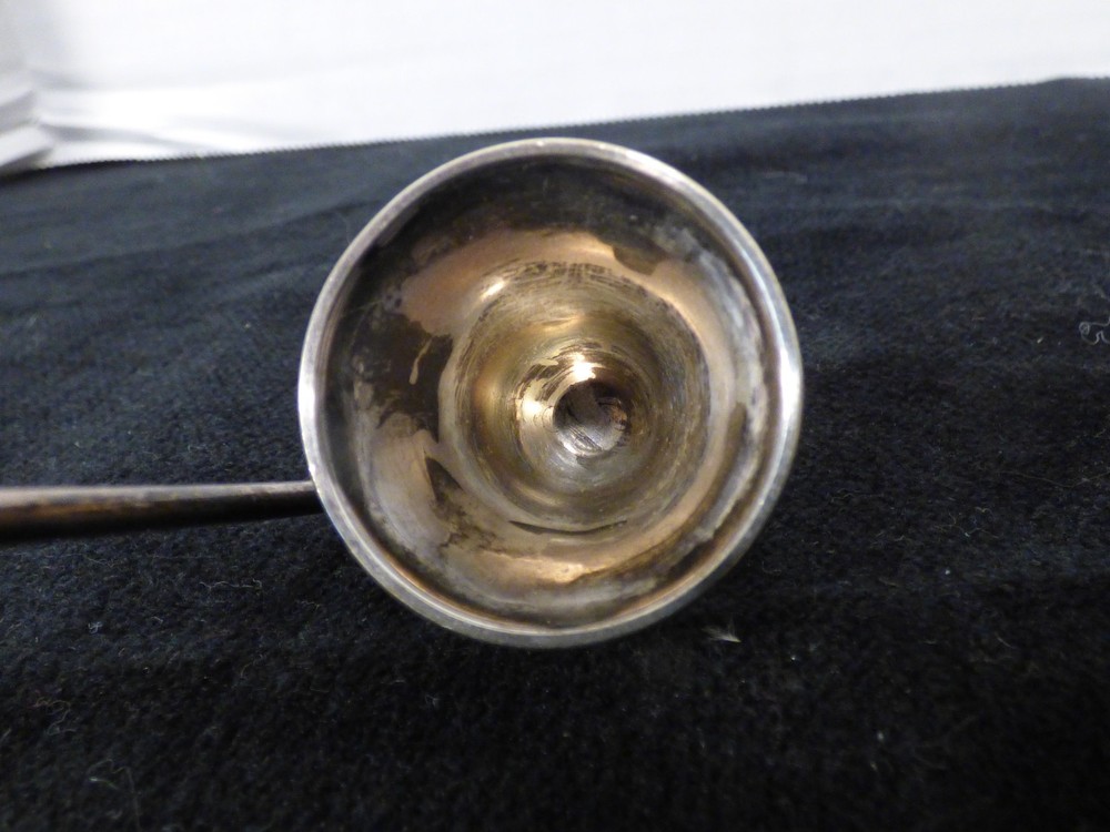 Antique Vintage Silver Webster Candle Snuffer Jointed Hinged Bendable