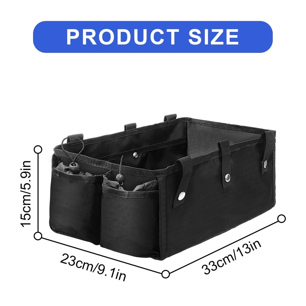 Upgraded Under Seat Rollator Bags with Cup Holders, Four Wheel Drive Walker B...