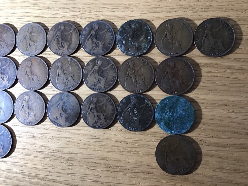 George V Pennies x 29