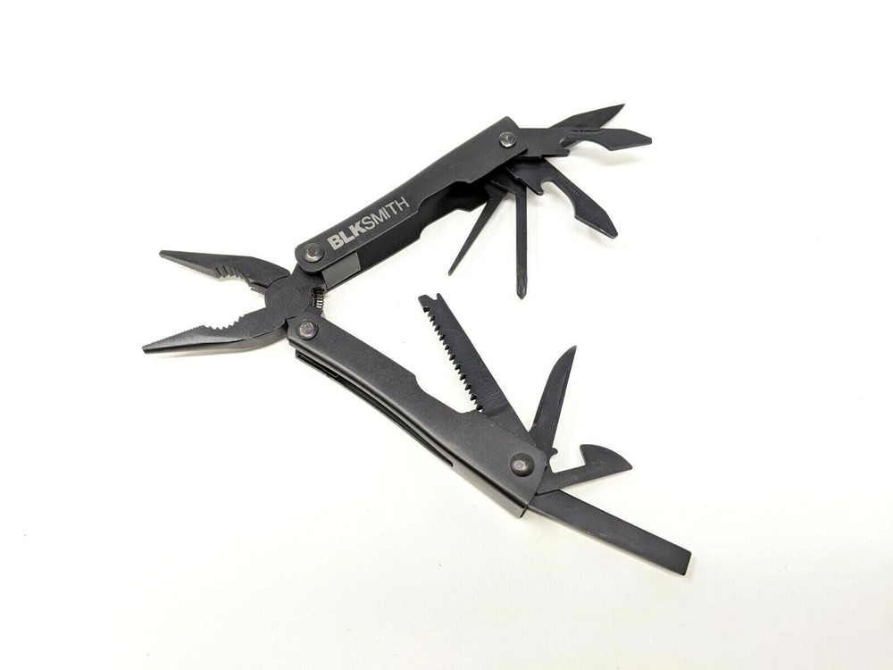 Blksmith 14-in-1 Function Folding Multi Tool Black Stainless Steel